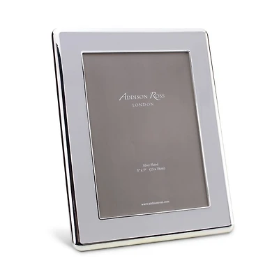 Silver & Chiffon Curved Frame, 5" x 7"