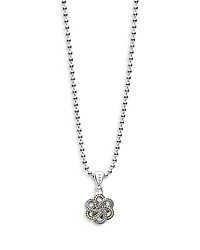 Sterling Silver & 18K Yellow Gold Love Knot Pendant Necklace, 18"