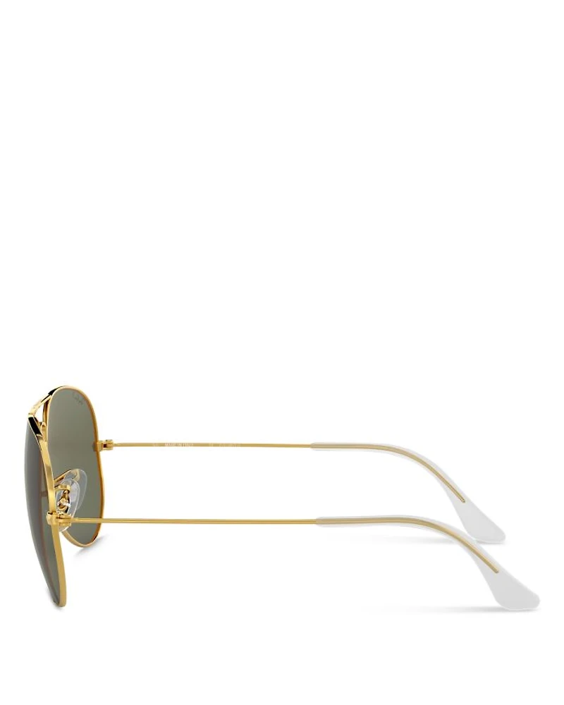 Unisex Polarized Brow Bar Aviator Sunglasses
