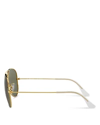Unisex Polarized Brow Bar Aviator Sunglasses