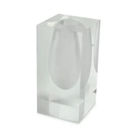Lucite® Frosted White Vase