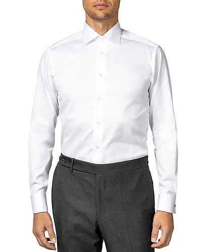 Eton Slim Fit Signature Twill French Cuff Dress Shirt