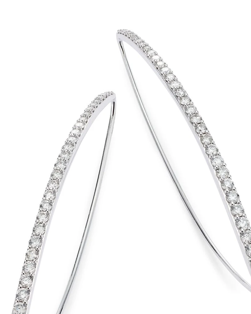 Diamond Threader Earrings in 14K Gold