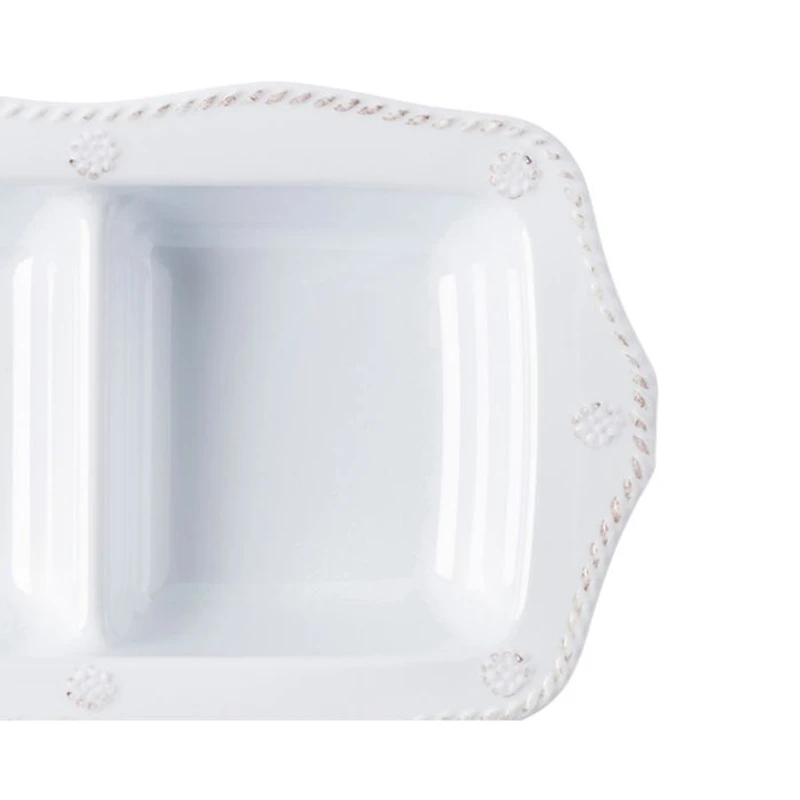 Berry & Thread Melamine Triple Section Server