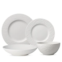 Villeroy & Boch Manufacture Rock Blanc 4 Piece Place Setting