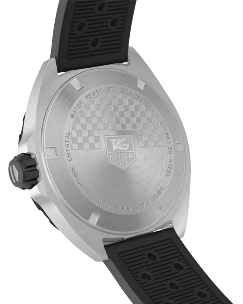 Formula 1 Quartz Men's Black Rubber Watch, 41mm