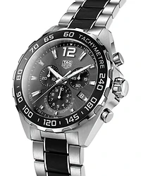 Formula 1 Quartz Men's Gray Steel & Black Ceramic Chronograph, 43mm