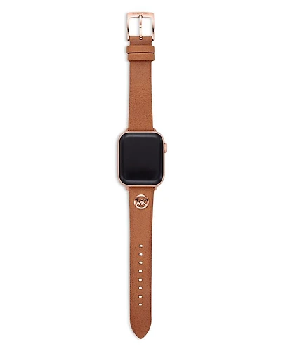 Logo Charm Leather 38-40mm Band for Apple Watch®