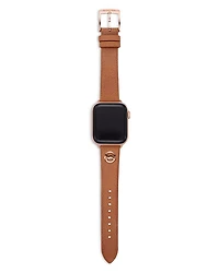 Logo Charm Leather 38-40mm Band for Apple Watch®