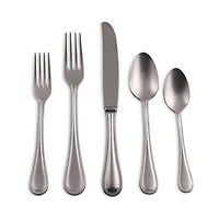 Perla Pewter 5-Piece Place Setting