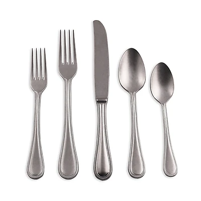 Mepra Perla Pewter 5-Piece Place Setting