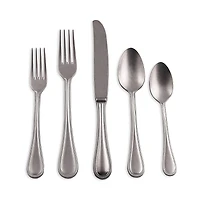 Mepra Perla Pewter 5-Piece Place Setting