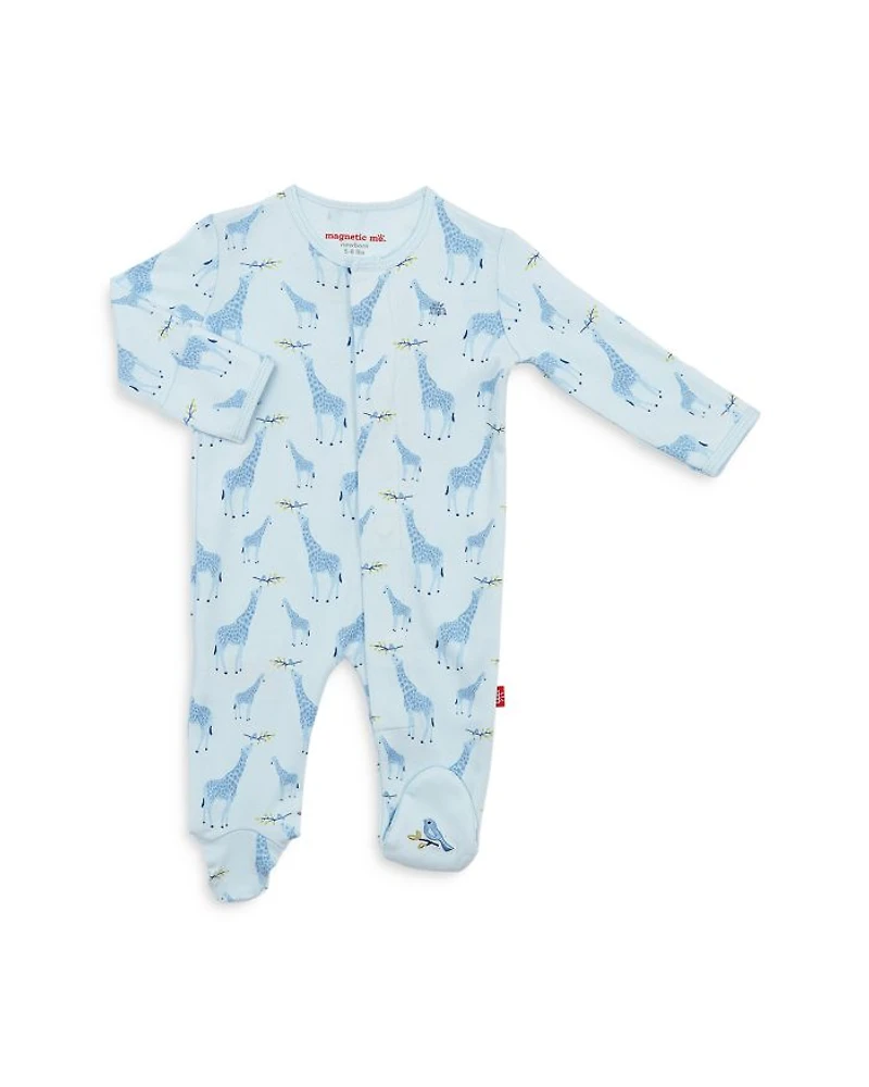 Unisex Cotton Giraffe Footie - Baby