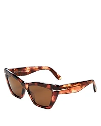 Tom Ford Wyatt Cat Eye Sunglasses, 56mm