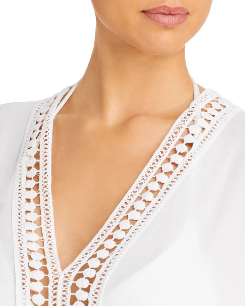 Lace Trim Tunic Swim Cover-Up - Exclusive