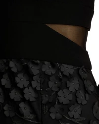 Floral Applique Gown - Exclusive