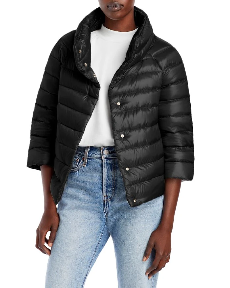 Sofia Iconico Cropped Down Puffer Coat
