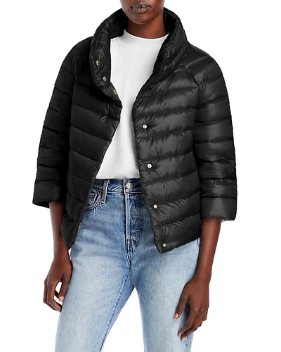 Sofia Iconico Cropped Down Puffer Coat