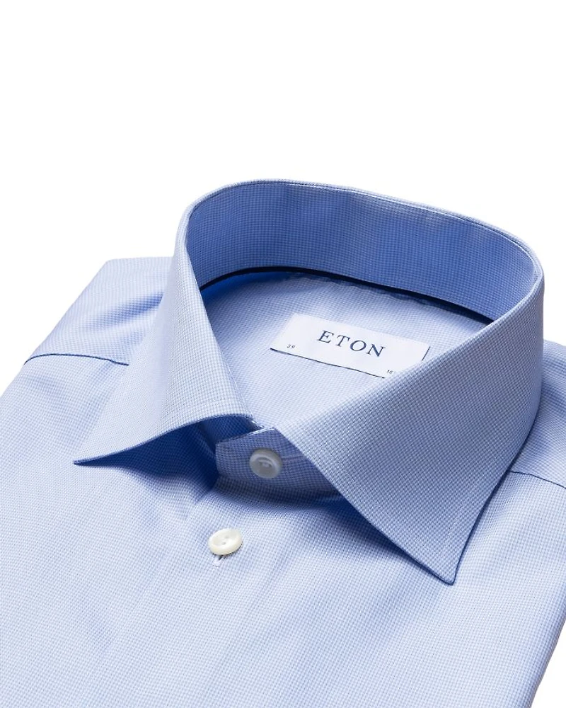 Micro Slim Fit Houndstooth Dress Shirt