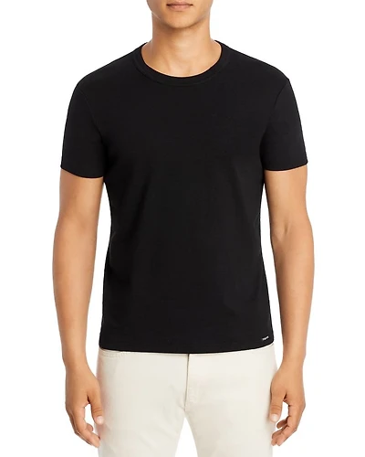 Cotton Blend Crewneck Tee
