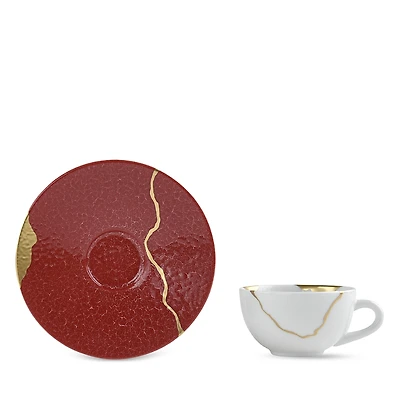 Bernardaud Kintsugi Charbon After Dinner Saucer