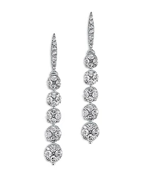 Bloomingdale's Fine Collection Diamond Cluster Linear Earrings