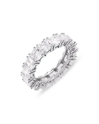Adinas Jewels Princess Cut Cubic Zirconia Eternity Band Ring