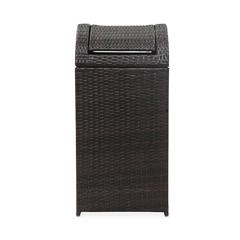Safavieh Bishop Outdoor Wicker Trash Bin