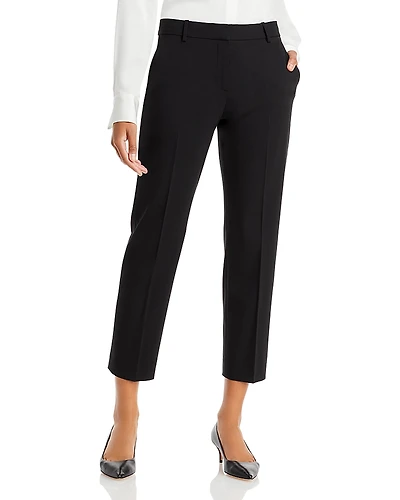 Theory Treeca Wool-Blend Cropped Pants