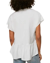 Peplum Hem Blouse