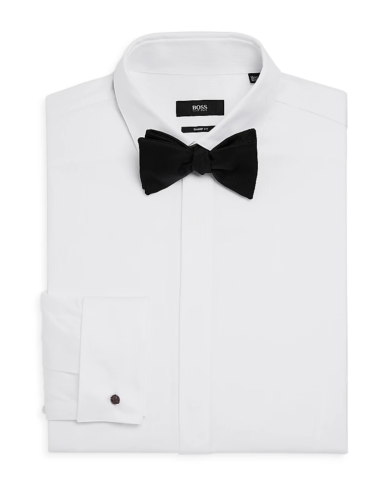 Boss Myron Pincord Stripe Sharp Fit Tuxedo Shirt