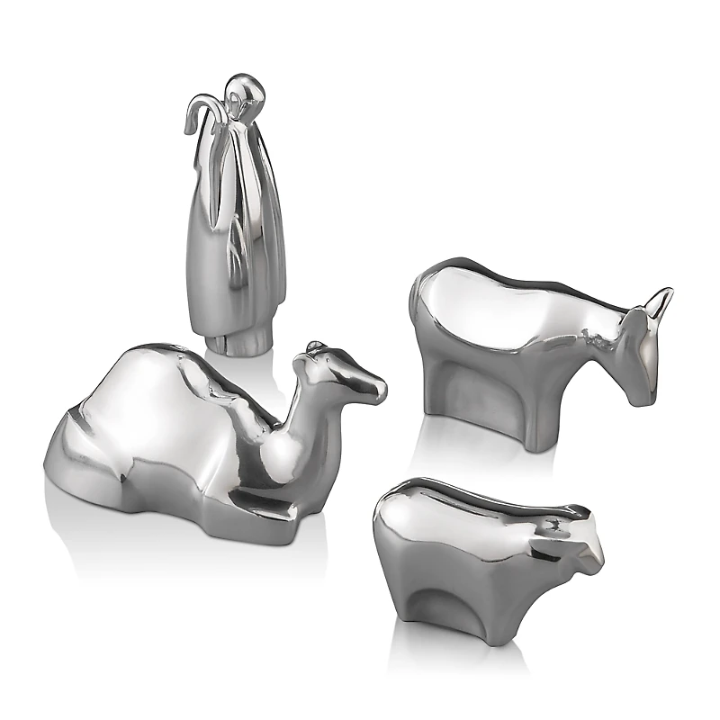 Nambe 4 Piece Shepherd & Animals Set