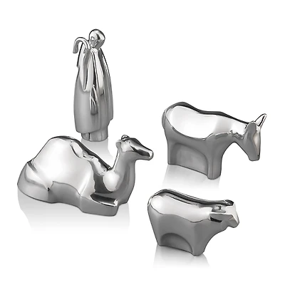 Nambe 4 Piece Shepherd & Animals Set