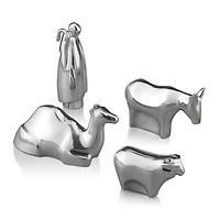 Nambe 4 Piece Shepherd & Animals Set