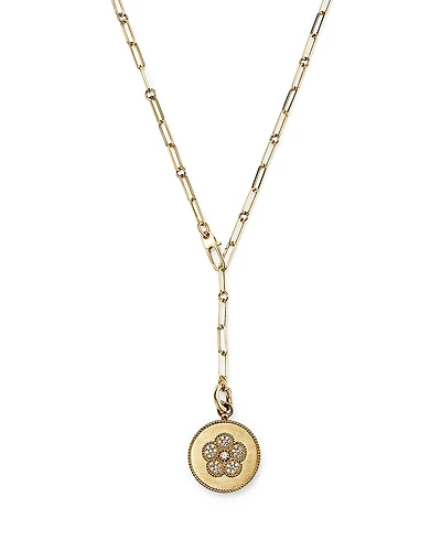 Roberto Coin 18K Yellow Gold Daisy Diamond Pendant Necklace
