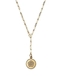 Roberto Coin 18K Yellow Gold Daisy Diamond Pendant Necklace