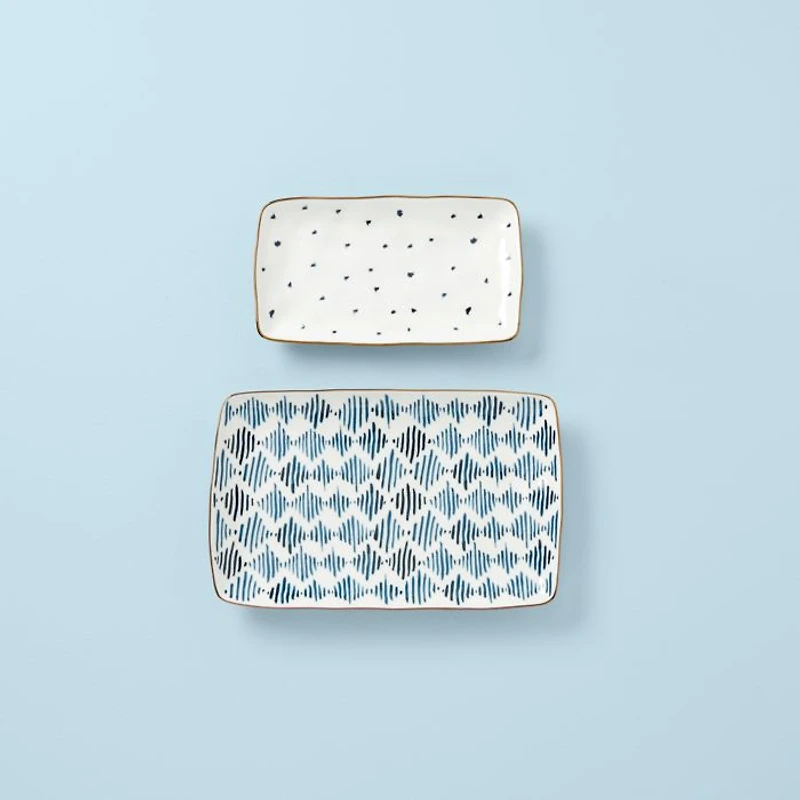 Blue Bay 2 Piece Nesting Platter Set