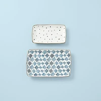 Blue Bay 2 Piece Nesting Platter Set
