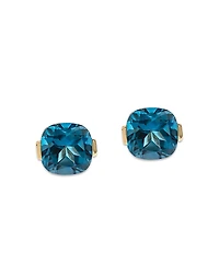 Bloomingdale's Fine Collection London Blue Topaz Cushion Cut Stud Earrings
