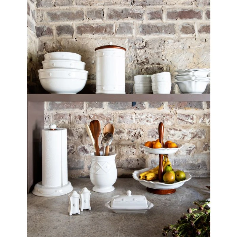 Berry & Thread 10" Canister with Wooden Lid