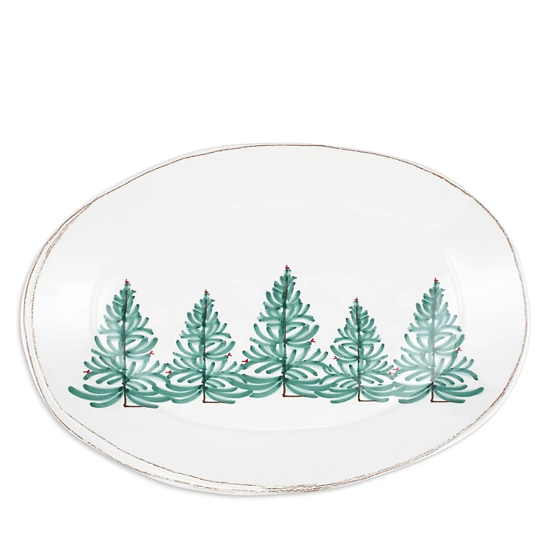 Vietri Melamine Lastra Holiday Oval Platter