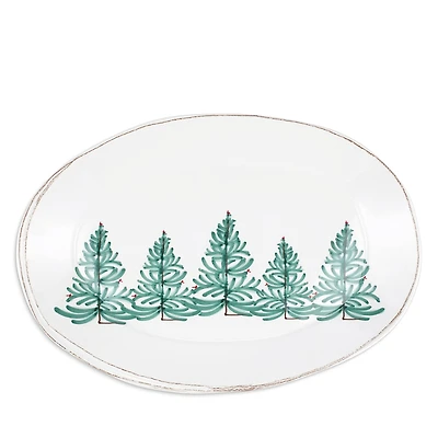 Vietri Melamine Lastra Holiday Oval Platter