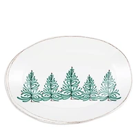 Vietri Melamine Lastra Holiday Oval Platter