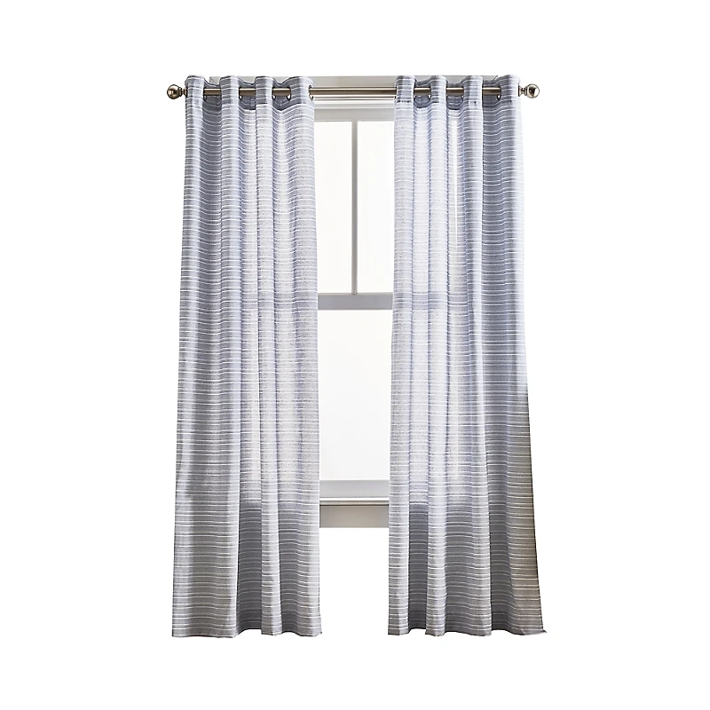 Peri Home Cargo Stripe x 50 Grommet Window Panel