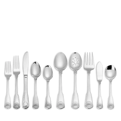 Towle London Shell 45 Piece Flatware Set