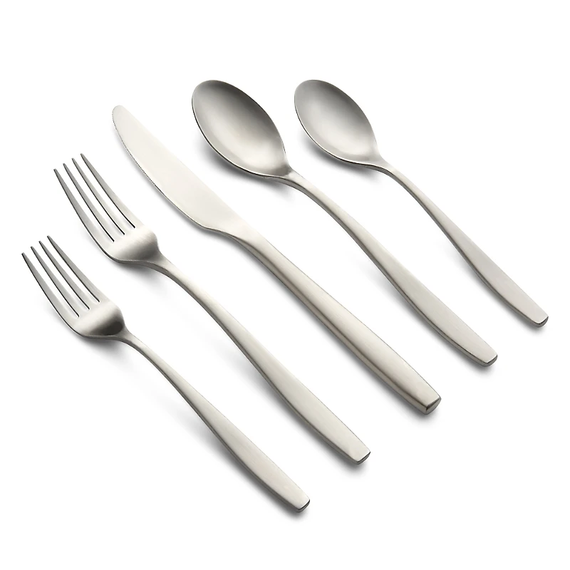 Cambridge Silversmiths Averie Satin 20 Piece Flatware Set, Service for 4