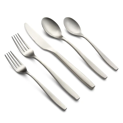 Cambridge Silversmiths Averie Satin 20 Piece Flatware Set, Service for 4