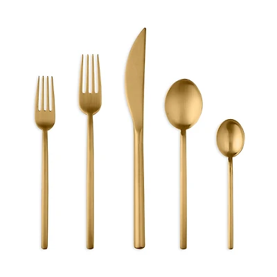 Mepra Due Ice Oro 5-Piece Place Setting