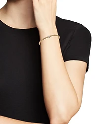 14K White & Yellow Gold Diamond Tubogas Stretch Bracelet
