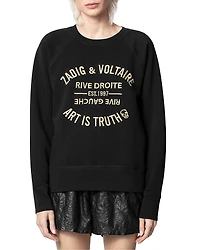 Zadig & Voltaire Message Print Cotton Sweatshirt